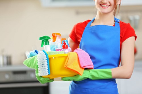 Cleaner preparing a tidy, well-kept property in SE18