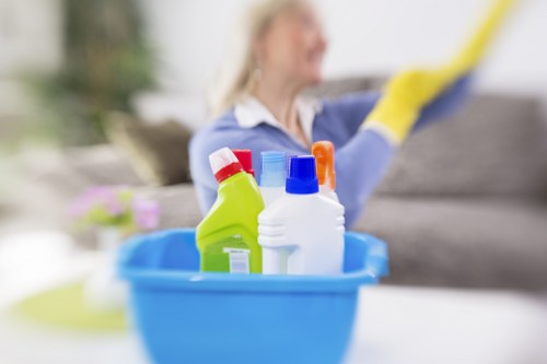 Deep cleaning hard floors in a SE18 residential property